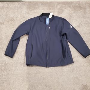 Nautica Black Soft Shell and Fleece Wind and Water Resistant Jacket Size…